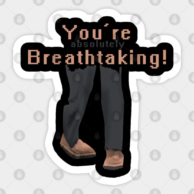 You're Absolutely Breathtaking Sticker by hybridgothica